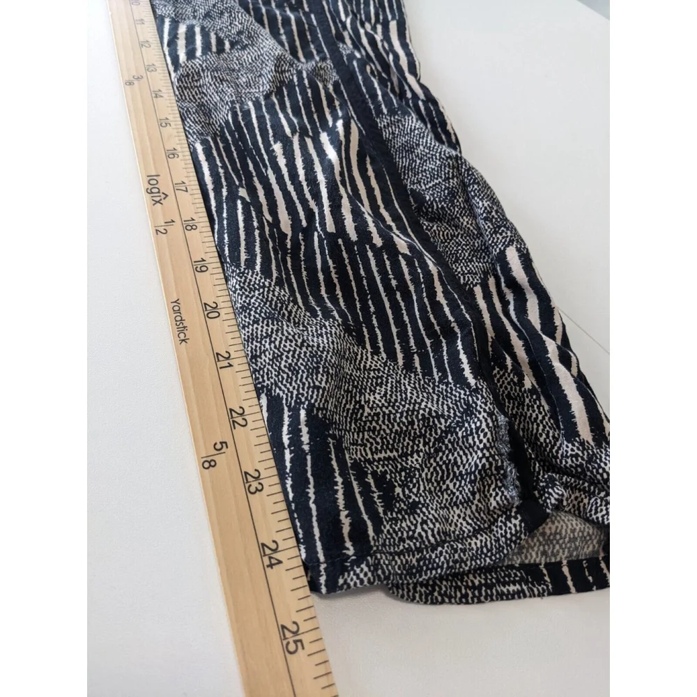 Anthropologie Hei Hei Pants Tapered Leg Geometric Bohemian Hippie‎ Black/White S - Picture 14 of 14